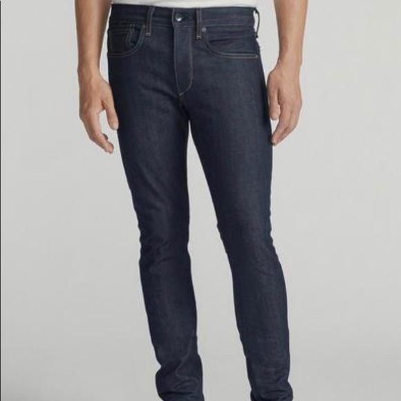 Bone Fit In Indigo Rinse Selvedge Nwt 